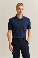 Neu Eingetroffener Slub-Baumwollmischung Kurzarm-Polo-Pullover Strickware Kurzarm-Freizeitpullover für Herren im Sommer