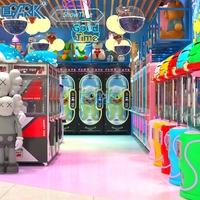 Machine à jeux d'arcade à pièces en métal avec garantie d'un an, machine à prix de jeu d'arcade multicolores