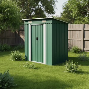 Caseta de Jardín Metálica Verde 74.8x48.8x71.3 Pulgadas, Solución de Almacenamiento para Exteriores - Product Image 2