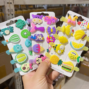 All'ingrosso simpatico cartone animato frutta cucciolo forcina ornamenti per Yorkshire cani rotto forcina per capelli BB porta Pet accessori - Product Image 2