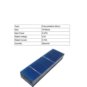 スマートエレクトロニクス〜太陽電池パネルDIY充電器多結晶バッテリー充電5V6V12Vシリコンサンパワー5/6インチモノポリ