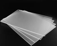Feuille acrylique transparente 1mm 1.2mm 3mm plaque de guidage de lumière en plastique feuille de diffuseur de LED plaque de guidage de lumière LED