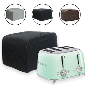 Housse de protection pour grille-pain, housse anti-poussière lavable pour grille-pain à <span class=keywords><strong>fentes</strong></span> larges 2/<span class=keywords><strong>4</strong></span> tranches, housse de protection pour grille-pain <span class=keywords><strong>Cuisinart</strong></span> Kitchenaid - Product Image 3