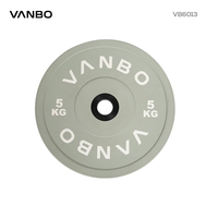 Plaques de poids pour CPU VANBO Heavy Duty - Plaques olympiennes en polyuréthane moulé de précision, revêtues d'uréthane, pour la musculation et le bodybuilding
