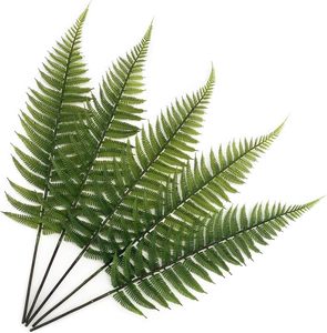 Plantas Artificiales Realistas de Plástico, Hojas de Helecho Plumosa para Centros de Mesa de Boda, Decoración, Arreglos Florales - Product Image 1