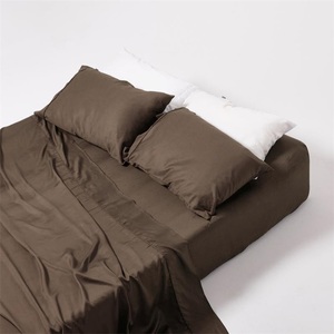 Phong Cách Bắc Âu 300TC Mượt Mà Mát Mẻ 100% Bé Satin Đồng Bằng Hữu Cơ Lyocell Vải Tre Bộ Đồ Giường - Product Image 2