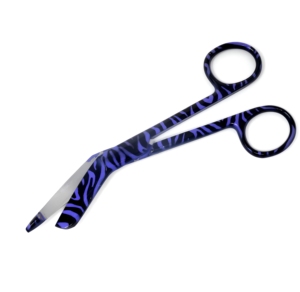 Ciseaux à pansements Zebra Lister violets 5,5 pouces entièrement recouverts, outils de coupe médicaux, meilleur fournisseur en gros - Product Image 2