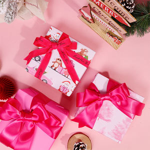 2024 New Christmas Print Disposable Silicone Coated Virgin Craft <b>Paper</b> Gift <b>Wrapping</b> <b>Paper</b> 43x300cm - Product Image 5