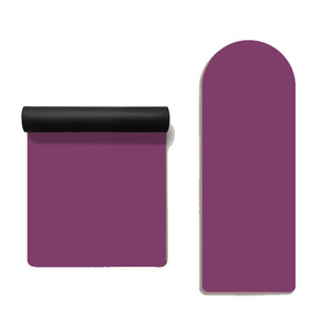 Tapete de Yoga de Caucho Natural Ecológico de 5mm de Grosor, Forma de Arco/Halva Ovalada, Antideslizante, Resistente al Agua, para Fitness Profesional - Product Image 4