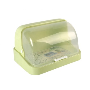 Household Organizer Storage Box Transparent Clamshell Plastic Bread Box Storage Container Storage Box
