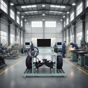 Plateforme d'apprentissage intelligente pour véhicules électriques purs avec système de direction assistée électrique pour la formation automobile - Product Image 5