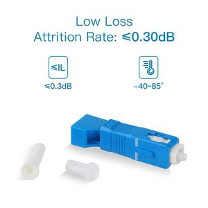2 Adaptadores SC a LC Monomodo 9/125um UPC con Localizador <span class=keywords><strong>Visual</strong></span> de Fallos, Medidor de Potencia y Comunicación Digital - Product Image 2