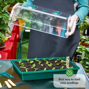 1 Pack Heavy Duty Mini Garden 24 Cells <strong>Windowsill</strong> Growing Seed Tray <strong>Propagator</strong> Greenhouse Pot Set with Humidity Vents Domes - Product Image 3