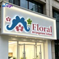 Enseigne personnalisée rétroéclairée en LED acrylique 3D, lettres en acier inoxydable, transformateur AC, pour commerce, maison, devanture de magasin, bâtiment, mur, commerces