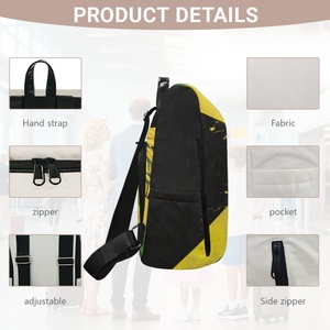 Factory Outlet Jamaica Flag Design Impresión personalizada Mochilas de <span class=keywords><strong>mujer</strong></span> de gran capacidad con un bolsillo trasero oculto Envío gratis - Product Image 5