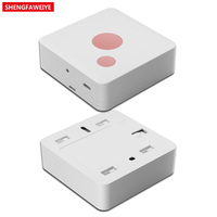Boîtier de bouton à cordon ABS pour communication bidirectionnelle d'urgence, appel vocal, interrupteur d'alarme, IP54, durable, anti-poussière, sablé