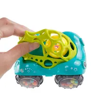Yeni tasarım çıngırak ve rulo araba 24 ay bebek oyuncakları 5 inç erkek ve kız çeşitli renkler O topu oyna oyuncak çocuk oyunu Toddler hediye