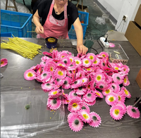 Fleurs artificielles en soie en gros, Gerberas transfrontalières, style Instagram, pour décoration de mariage et d'intérieur, articles de décoration très demandés pour les fêtes