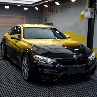 NIKO Film Adhésif Professionnel/Luxe Garantie 2 Ans Brillant 2 Plis Impression Couleurs Multiples Design Personnalisé Dégradé Noir Jaune Voiture