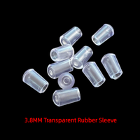Manchon en caoutchouc souple PVC 3,8 mm transparent pour protection de câbles, vis, cintres et supports de rangement