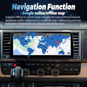 Radio Estéreo 2Din con Pantalla Qled de 12.3 Pulgadas y Android 13 para VW Multivan T6 2016, Reproductor Multimedia para Auto con GPS, Reproductor de Video, Unidad Principal Carplay - Product Image 4