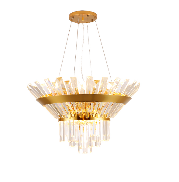 contemporary round  modern gold pendant hanging lighting fixture decoration k9 crystal chandelier luxury