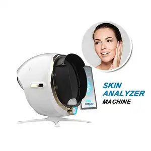 Mesin analisis kulit portabel 3D, pemindai wajah penganalisa kulit wajah mesin analisis kecantikan