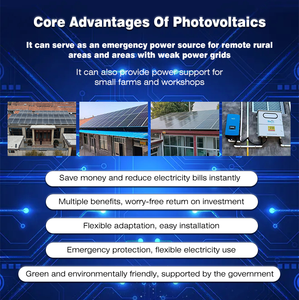 Sistema de Energía Solar Híbrido de 10KW 15kW 20kW 25kW 30kW, Kit de Generador de Energía con Batería de Iones de Litio y Controlador MPPT para Uso Doméstico - Product Image 4