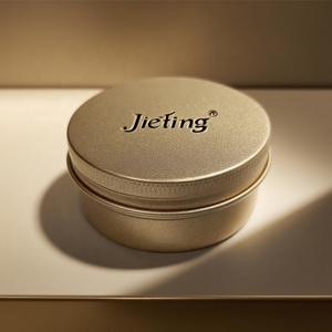 Boîte en métal doré mat 5ml 10ml 15ml 30ml 60ml 80ml 100ml 200ml 250ml Emballage cosmétique Pot en aluminium doré mat double face - Product Image 2