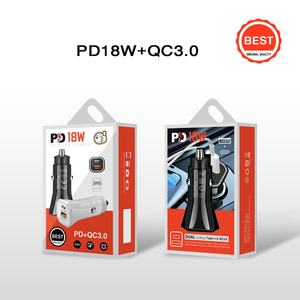 2024 vente chaude de haute qualité Mini QC3.0 + PD18W chargeur de téléphone portable chargeur de voiture USB pas cher pour Iphone X 11 12Pro <span class=keywords><strong>Samsung</strong></span> <span class=keywords><strong>Galaxy</strong></span> - Product Image 5