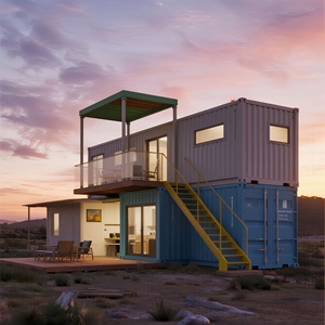 Maison mobile conteneurisée, maison simple en acier coloré, bâtiment temporaire, maison à planches mobiles, maison à boîte fixe, maison mobile à planches - Product Image 2