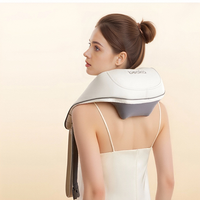 Beoka 2600hAm Masseur de cou portable sans fil à chaleur compressée avec chaleur Relaxation Shawl Massage Device Relaxation Massager