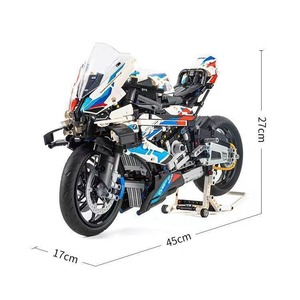 Modello di Motocicletta BMW M1000RR Compatibile con <span class=keywords><strong>Lego</strong></span> 42130, Set di Costruzioni per Assemblaggio, Giocattolo all'Ingrosso - Product Image 5