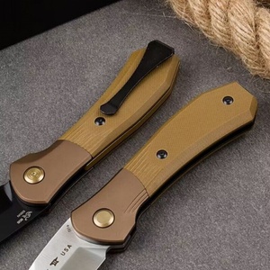 Couteau de poche personnalisable FB144 HK de qualité OEM, lame pliante en acier inoxydable ultra-affûtée, manche G10, 19 cm, épaisseur 3 mm, pour le camping - Product Image 5