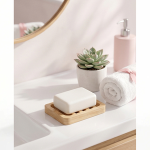 Jabón de belleza artesanal BioCare con niacinamida, jabón limpiador suave para uso diario en rostro y cuerpo, sensación fresca, limpia, suave y tersa. - Product Image 3