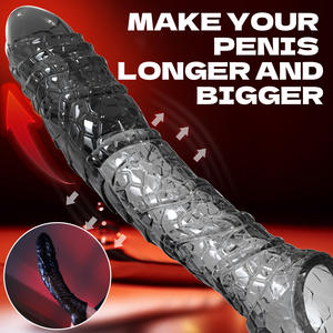 Vibrador para Hombre, Funda para Alargamiento del Pene, Extensor de Pene, Mejora Sexual Masculina, Juguete Sexual, Condón de Silicona - Product Image 5