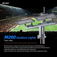 Projecteurs LED à mât haut 340W/400W certifiés RoHS CE, garantie 5 ans, en alliage d'aluminium, contrôle DMX, pour stades sportifs