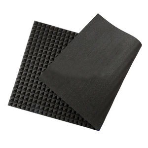 Panel acústico ABS con forma de pirámide de alta densidad de estilo moderno, absorbente de espuma de sonido de Color negro Popular, excelente para control de voz - Product Image 1