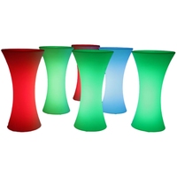 Tables de Cocktail Rectangulaires pour Fêtes avec Éclairage LED à Batterie au Lithium en Gros