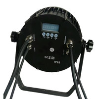 Projecteur led imperméable rgbwa uv 18w 6 en 1 18 pièces, plate ip65, éclairage à domicile pour l'extérieur silencieux