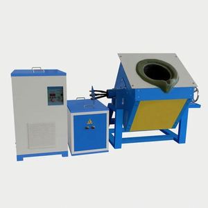 Four de fusion à induction 100% en acier pour ferraille, métaux, cuivre et aluminium, pour la coulée industrielle - Product Image 2