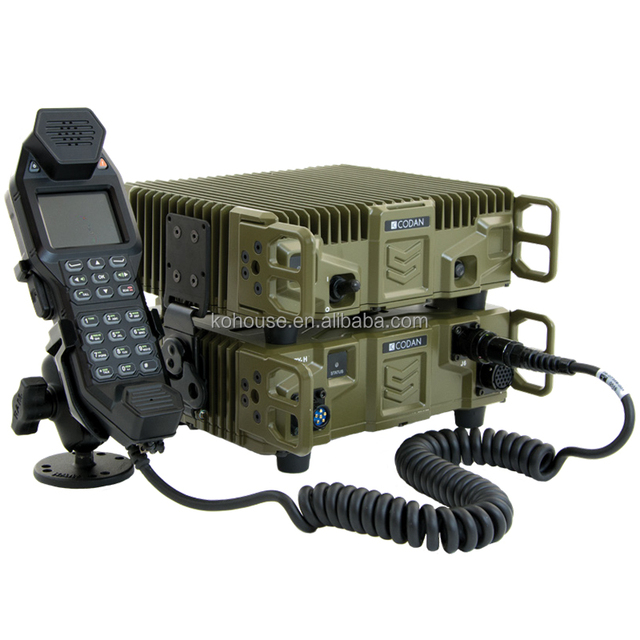 150 Watt Tactical Mobile Radio SDR Two-Way Radio Codan Sentry-H 6120-BM Walkie Talkies