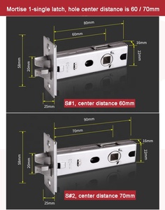 Chiusura singola facile da sostituire serratura a sfera Keyless TUYA app <span class=keywords><strong>smartphone</strong></span> smart Fingerprint locks per la stanza interna della casa - Product Image 5