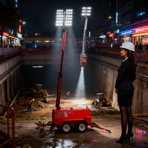 ประภาคารความเข้มสูงหอไฟพลังงานแสงอาทิตย์ผู้ผลิตจีนของการก่อสร้างถนนเคลื่อนที่ - Product Image 3