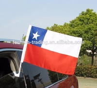 Livraison rapide pas cher stock polyester Allemagne drapeau de fenêtre de voiture avec poteau