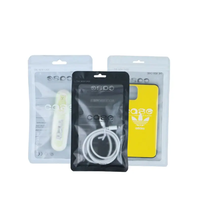 Foray Custom Cclear Plastic Rits Gelamineerde Usb Kabel Verpakking Tas Voor Mobiele Telefoon Case Verpakking