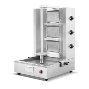Máquina de proceso de alimentos de Oriente Medio Hotel Restaurante Gryos Kabab Doner BBQ Grill Outdoor 3 Infrared Gas Shawama Machine - Product Image 1