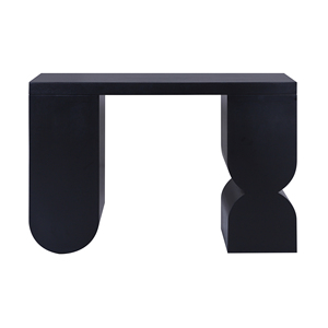 Consolle Moderna in Legno di Mango con Design Geometrico, Mobile per Ingresso, Pezzo d'Arredo per Soggiorno - Product Image 2