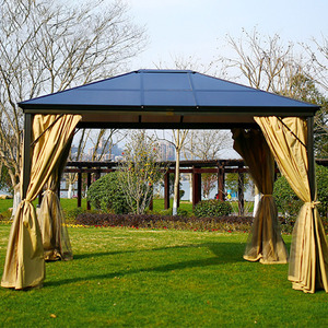 Pabellón de Aluminio para Exteriores, Resistente a la Lluvia, con Techo para Protección Solar, Ideal para Jardín, Patio o Terraza - Product Image 4