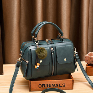 Bolso Tote de Moda para Mujer con Cremallera y Borla, Bolso de Hombro Individual, Bolso Bandolera de Piel Sintética PU de Tendencia para Dama - Product Image 3
